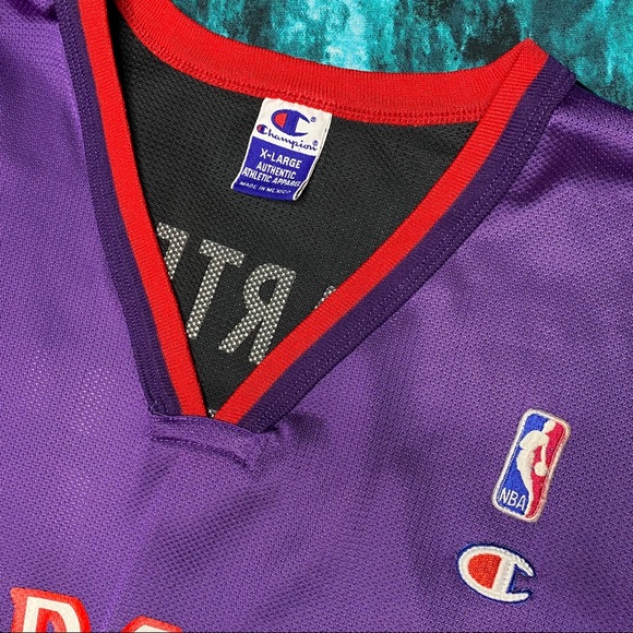 Vtg Vince Carter Jersey Champion Toronto Raptors - Picture 10 of 12